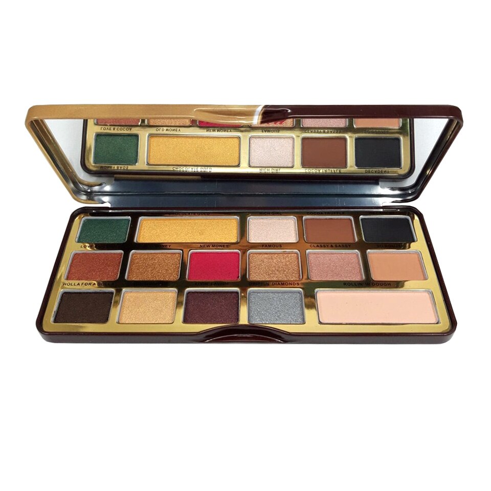 Paleta de farduri pleoape Gold Chocolate, 16 culori
