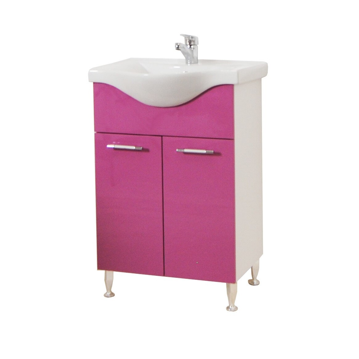 Baza si lavoar , Badenmob , seria 153 - 55x81x45cm , violet