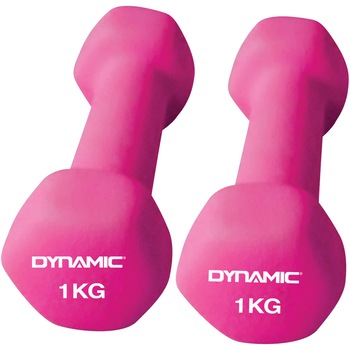 Set gantera fitness, Dynamic, coating neopren, 2 x 1 kg, culoare roz Set gantera fitness, Dynamic, coating neopren, 2 x 1 kg, culoare roz