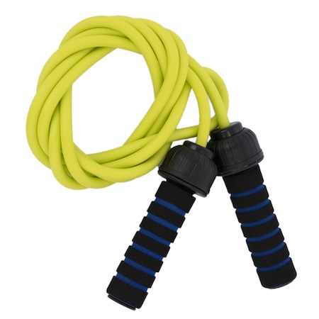 Coarda pentru sarit, Dynamic, material: PP+burete, coarda din PVC, 2.7 m, verde