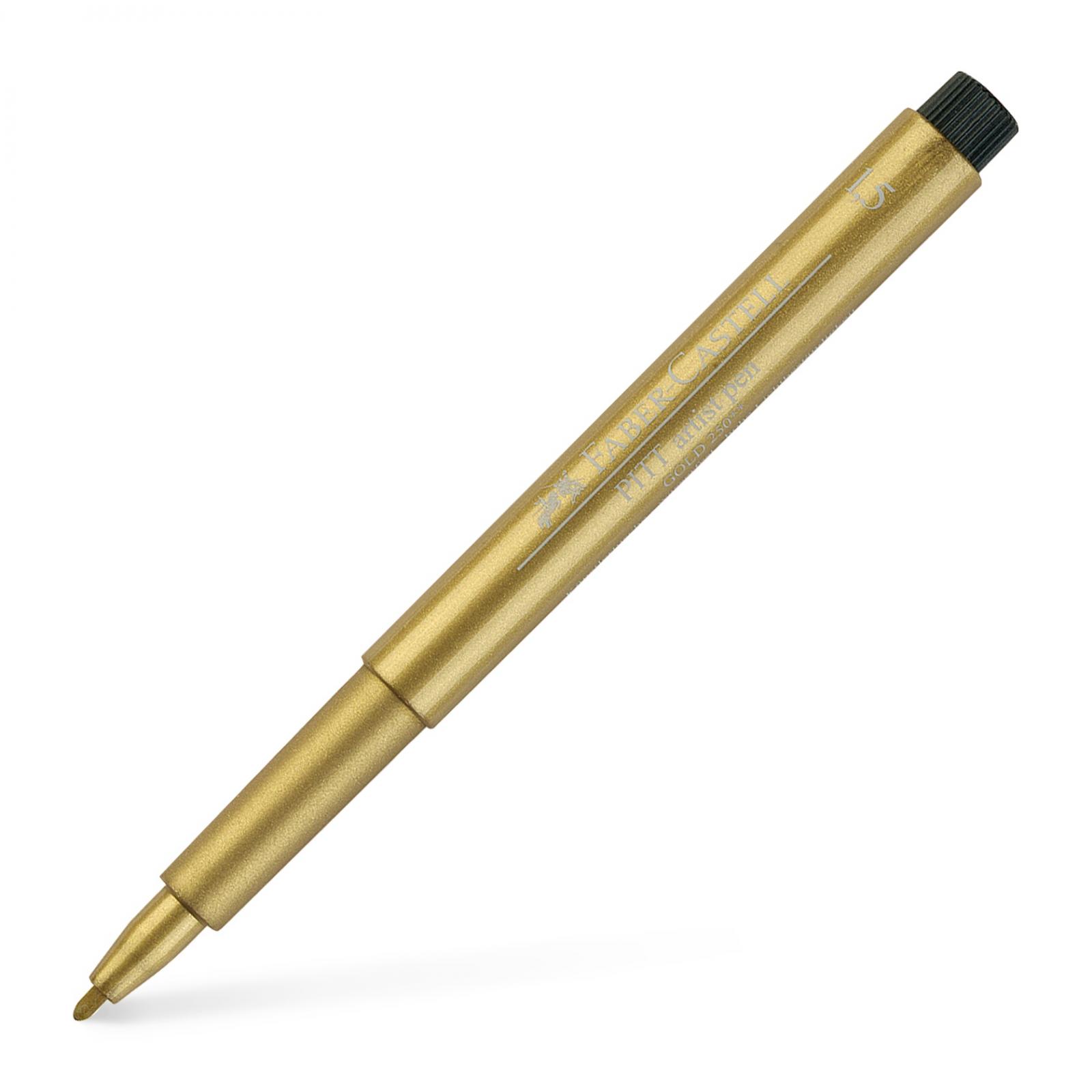 Marker Pitt Artist Pen Metallic Faber-Castell, Auriu