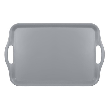 Tava Servire, New Line, Fibre de Bambus, 42x29x2 cm, Gri Tava Servire, New Line, Fibre de Bambus, 42x29x2 cm, Gri