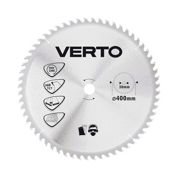 Lama circulara fierastrau 400x30 mm, 60 dinti VERTO 61H148 Lama circulara fierastrau 400x30 mm, 60 dinti VERTO 61H148
