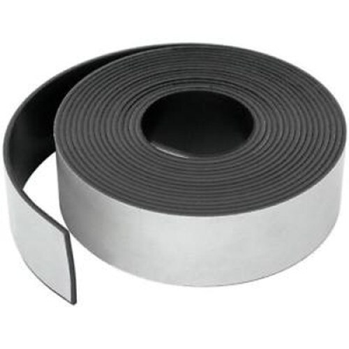 Banda magnetica cu adeziv pentru magneti decorativi - latime 60 mm, grosime 0.75 mm, lungime 30 metri