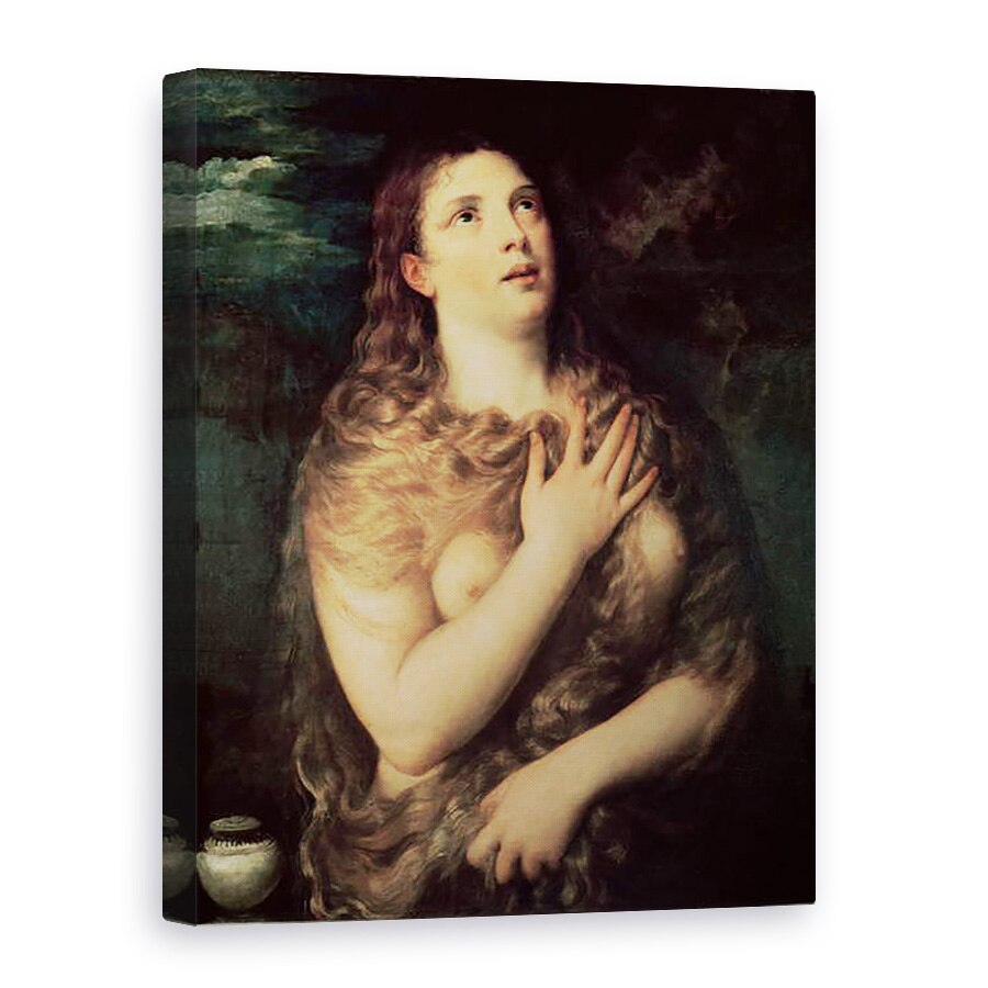 Tablou canvas - Titian - Mary Magdalene, 60 x 80 cm