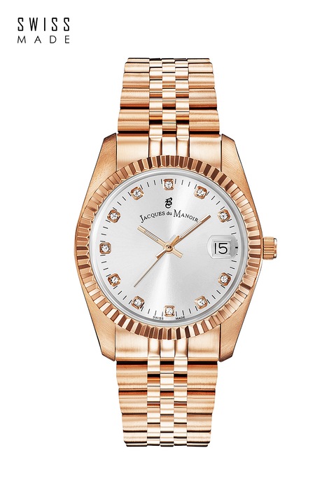 Jacques du Manoir, Analóg karóra kristályokkal díszítve, Aranyszín