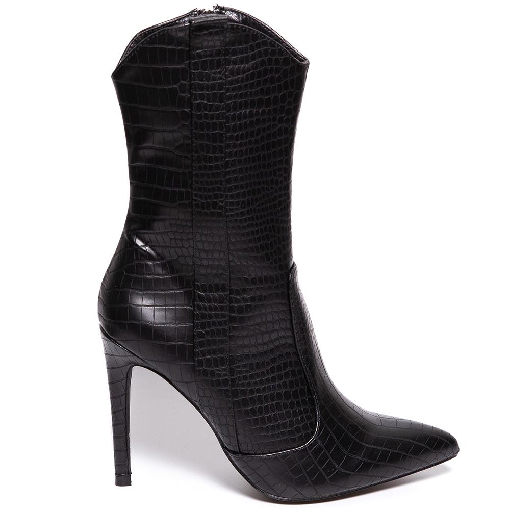 Cizme dama Fannie, Negru, Negru