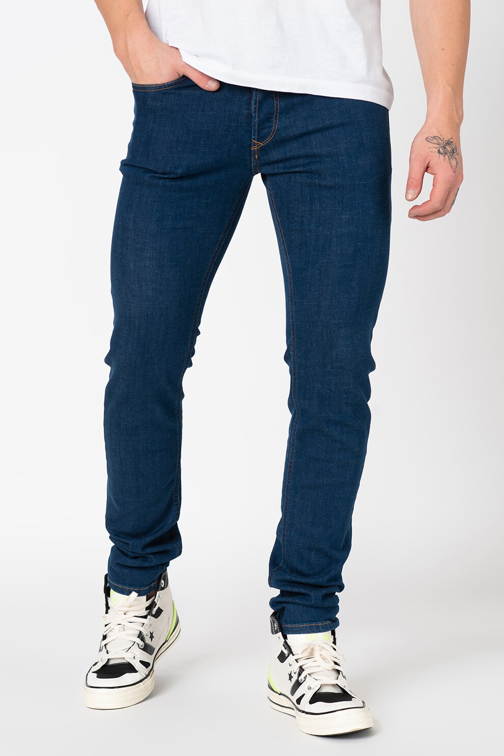 Diesel, Blugi slim fit Sleenker, Bleumarin