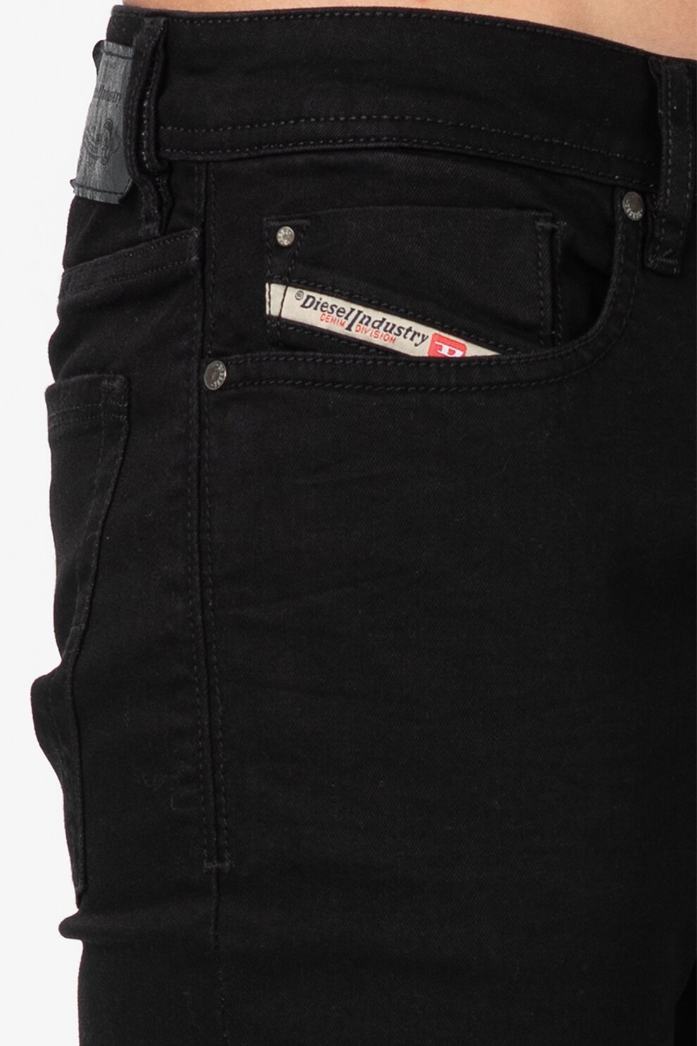 Diesel, Blugi slim fit Troxer, Negru, W31-L32 - eMAG.ro