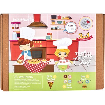 Set creatie Jack In The Box - Micul bucatar, 3 in 1