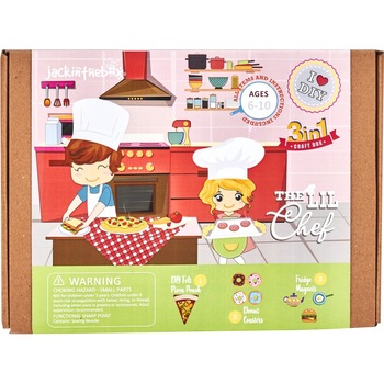 Set creatie Jack In The Box - Micul bucatar, 3 in 1 Set creatie Jack In The Box - Micul bucatar, 3 in 1