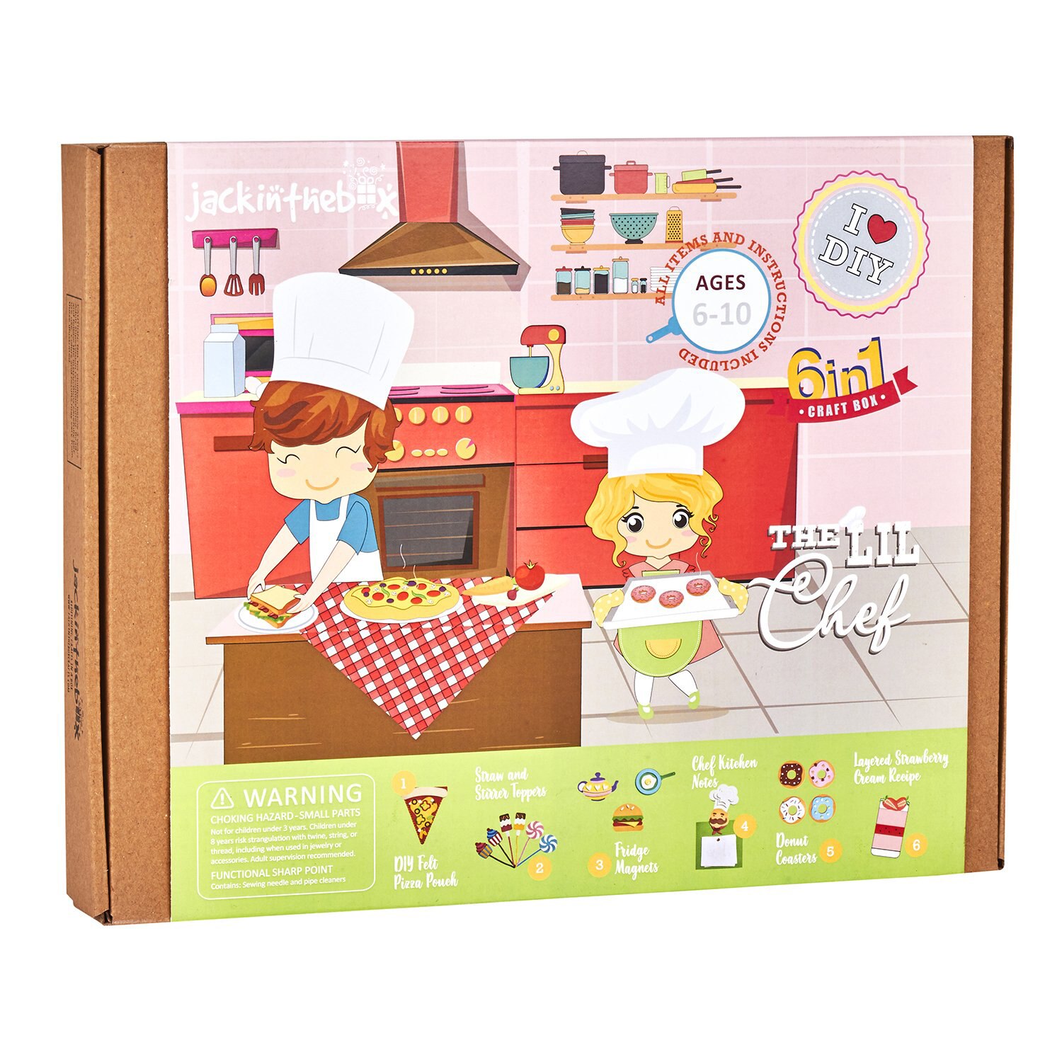 Set creatie Jack In The Box - Micul bucatar, 6 in 1