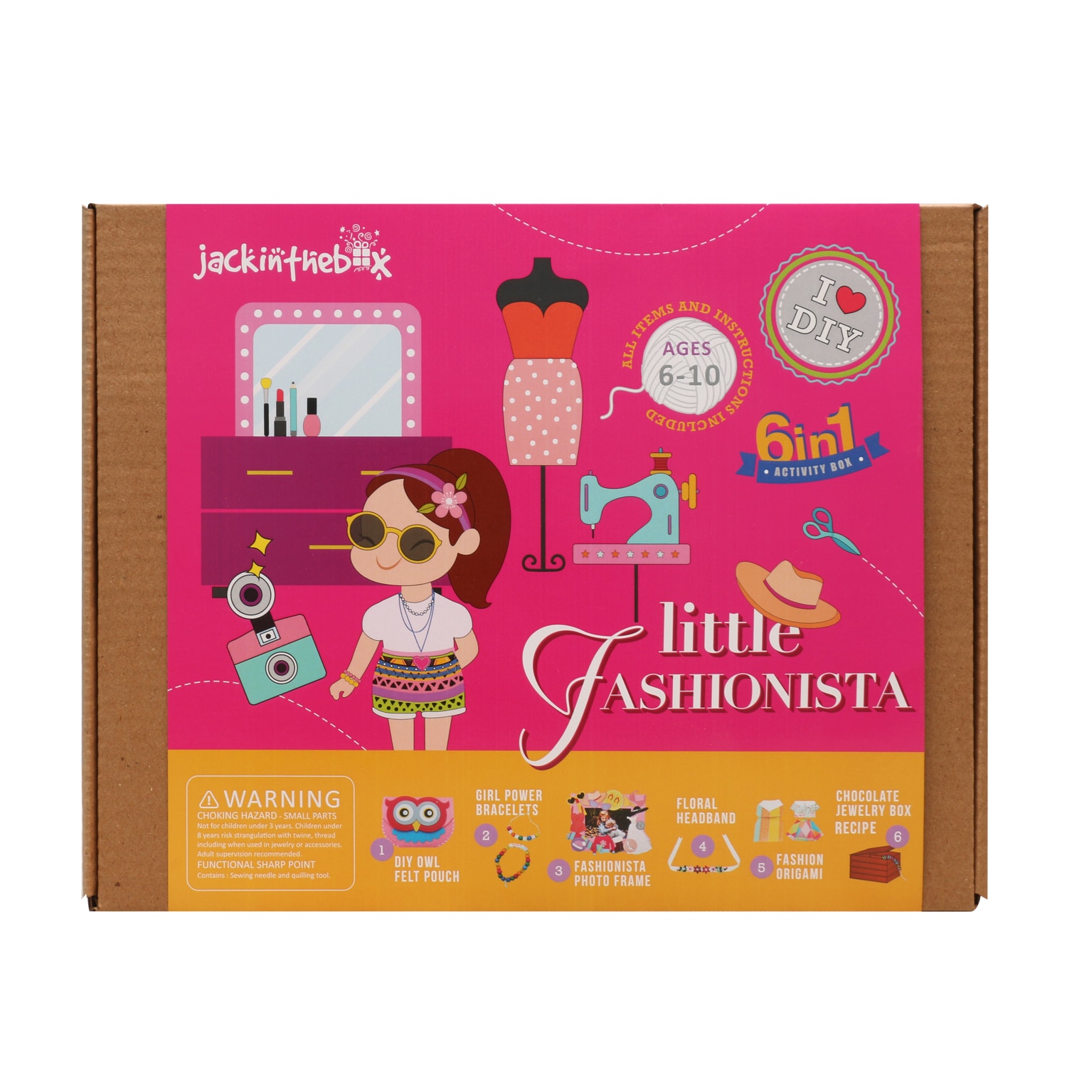 Set creatie Jack In The Box - Micuta fashionista, 6 in 1