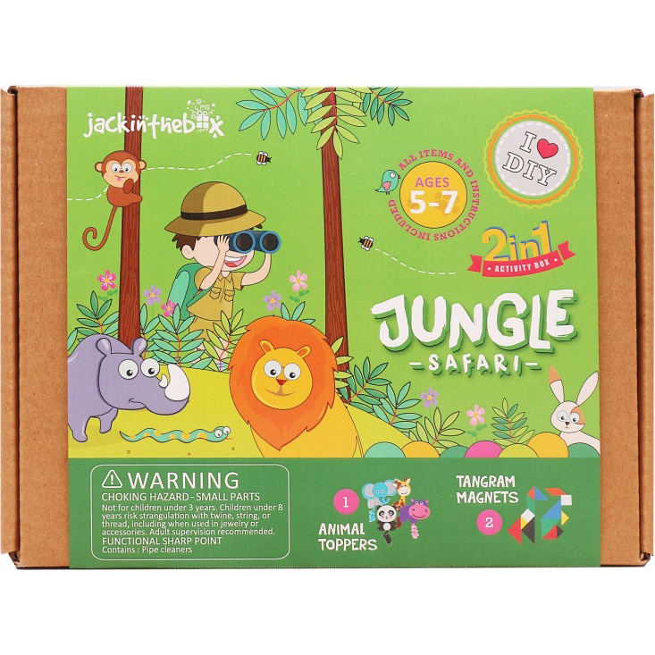 Set creatie Jack In The Box - Safari in jungla, 2 in 1