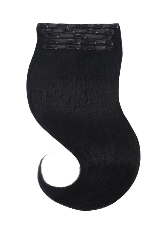 Extensii Par Natural CLIP ON Amora Black Collection Negru 1, 40 cm