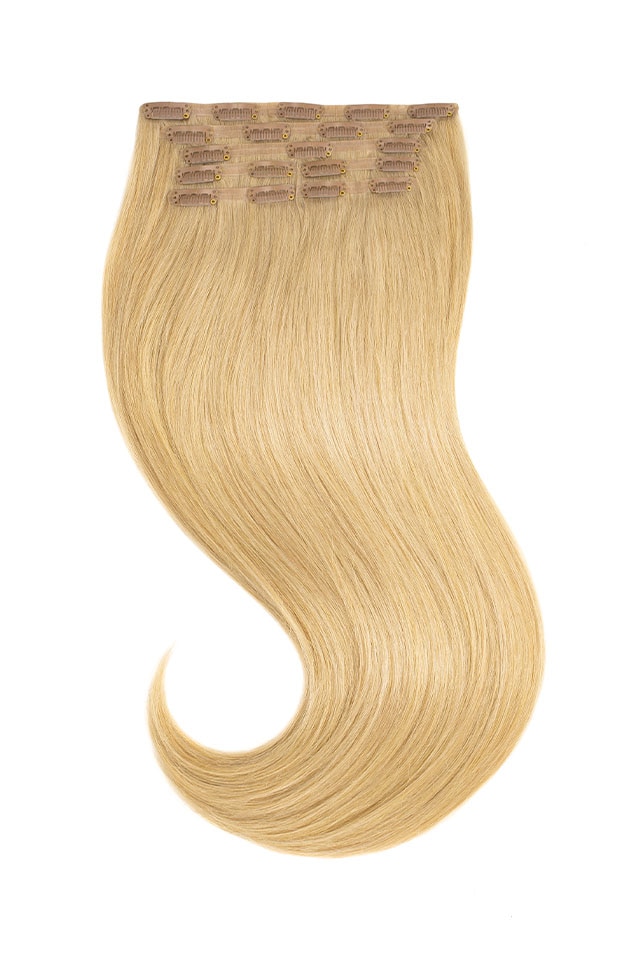 Extensii Par Natural CLIP ON Amora Black Collection BLond Bej 16 , 35 cm