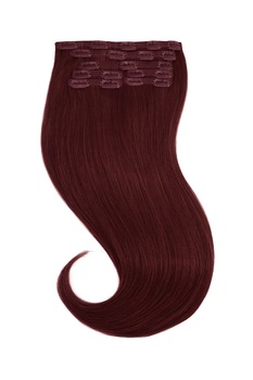 Extensii Par Natural Amora CLIP ON DELUXE Roscat Visiniu, 45 cm Extensii Par Natural Amora CLIP ON DELUXE Roscat Visiniu, 45 cm
