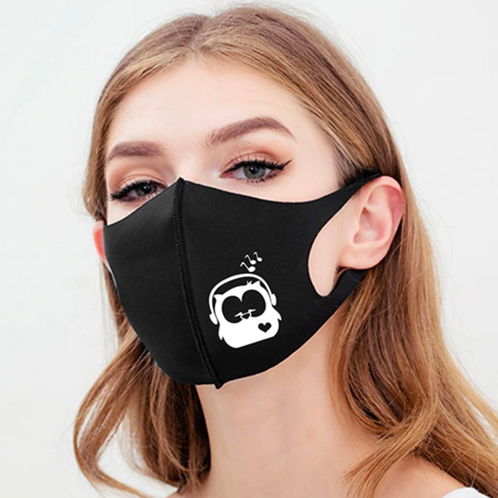 Bagoly Music - 3D fazonú dizájn szájmaszk