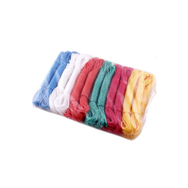 Set 12 Sfori de rufe, lungime 10m, multicolor