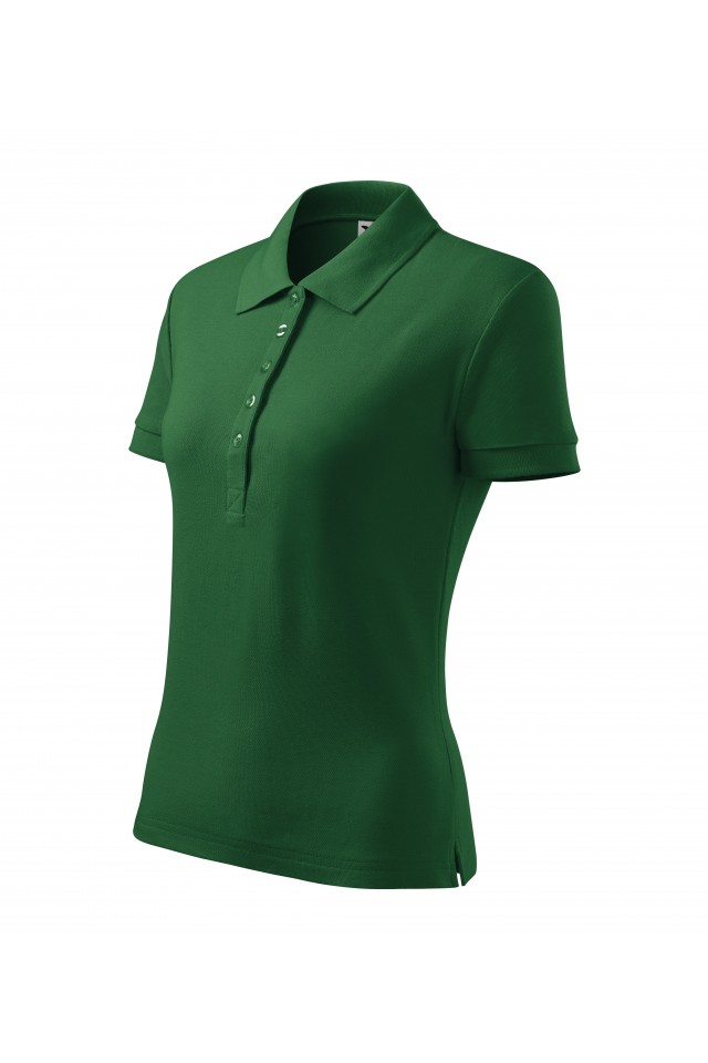 Tricou dama, tip polo,Verde sticla 213-06, Verde