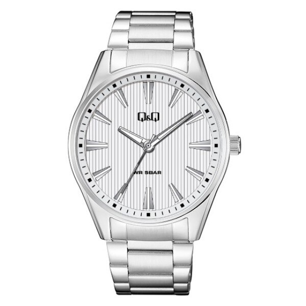 Ceas barbatesc Q&Q QA54J800Y Otel inoxidabil Alb