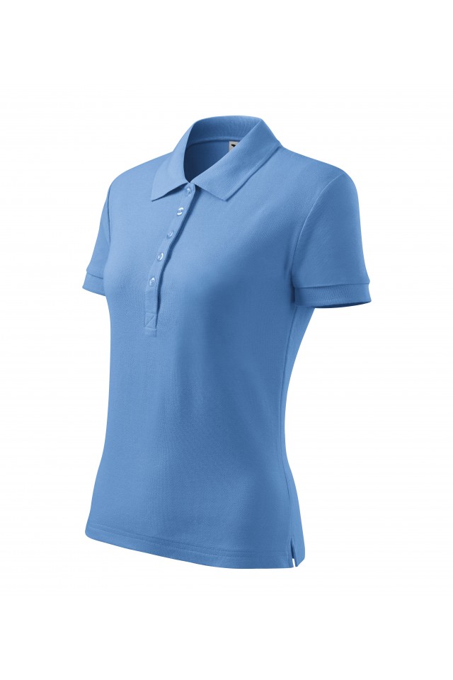 Tricou dama, tip polo,Albastru deschis 213-15, Albastru