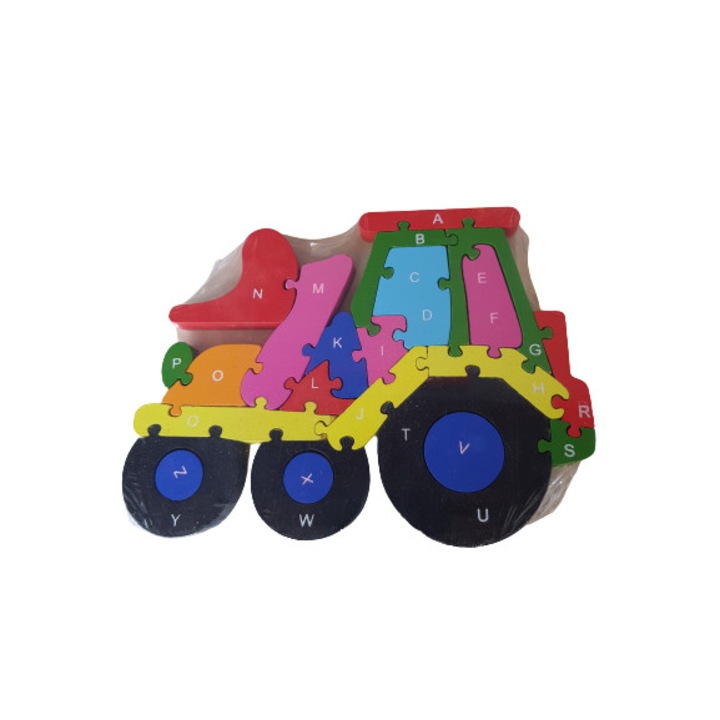 Ahelos puzzle, Fadroma, fa, 26 db, tarka