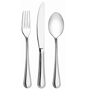Set tacamuri 24 piese Perla, Inox, Finisaj lucios, Argintiu Set tacamuri 24 piese Perla, Inox, Finisaj lucios, Argintiu