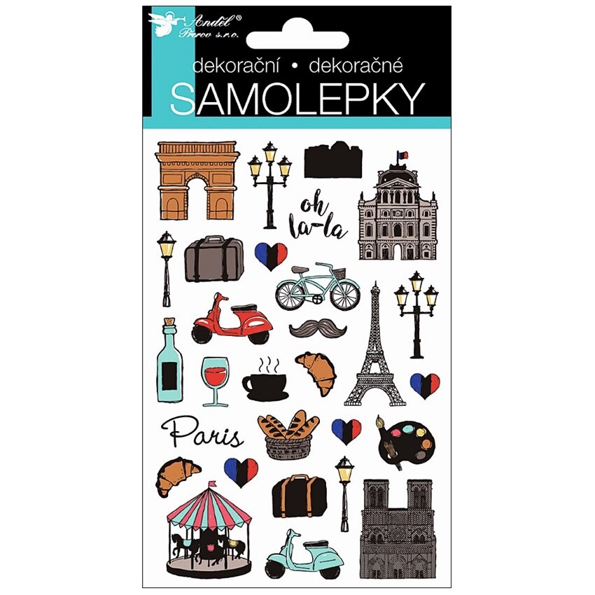 Abtibilduri tematica Paris, 15 x 10 cm