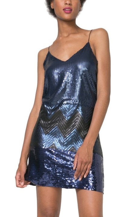 Rochie Desigual 44, , bleumarin, cu bretele