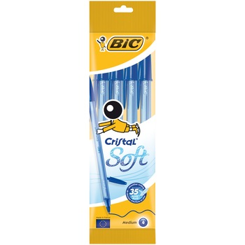 Pix BIC Cristal Medium, Albastru, 4 buc Pix BIC Cristal Medium, Albastru, 4 buc