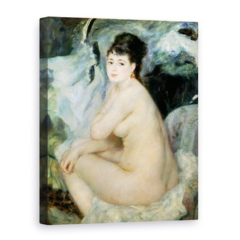 Tablou canvas - Pierre Auguste Renoir - Nud sau Nud asezat pe o canapea, 60 x 80 cm Tablou canvas - Pierre Auguste Renoir - Nud sau Nud asezat pe o canapea, 60 x 80 cm