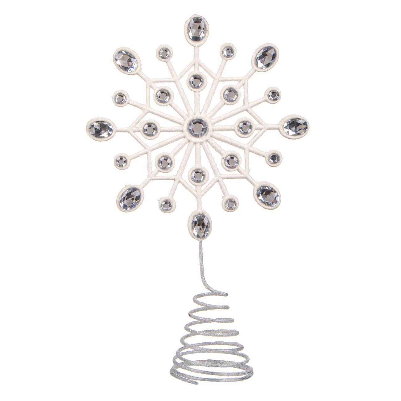 Varf de brad cu fulg de Craciun, Lioness, 27 cm