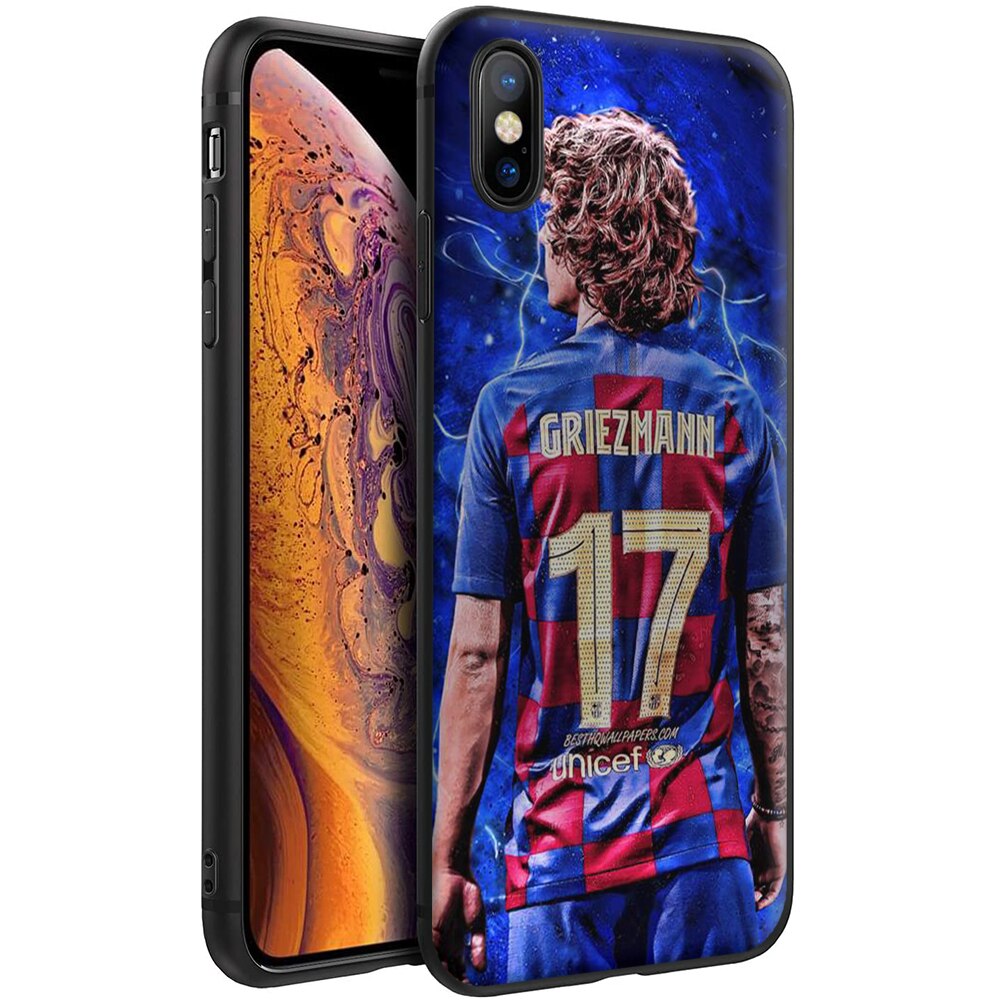Husa iPhone X/XS - Silicon Matte - Griezmann
