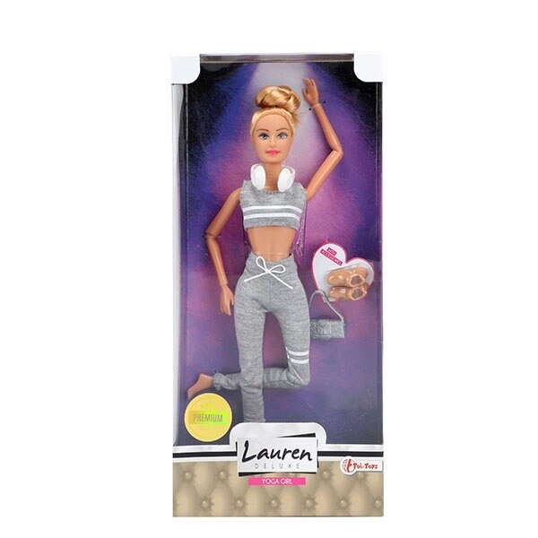 Papusa Yoga Toi-Toys cu Casti si Accesorii Articulata,30cm
