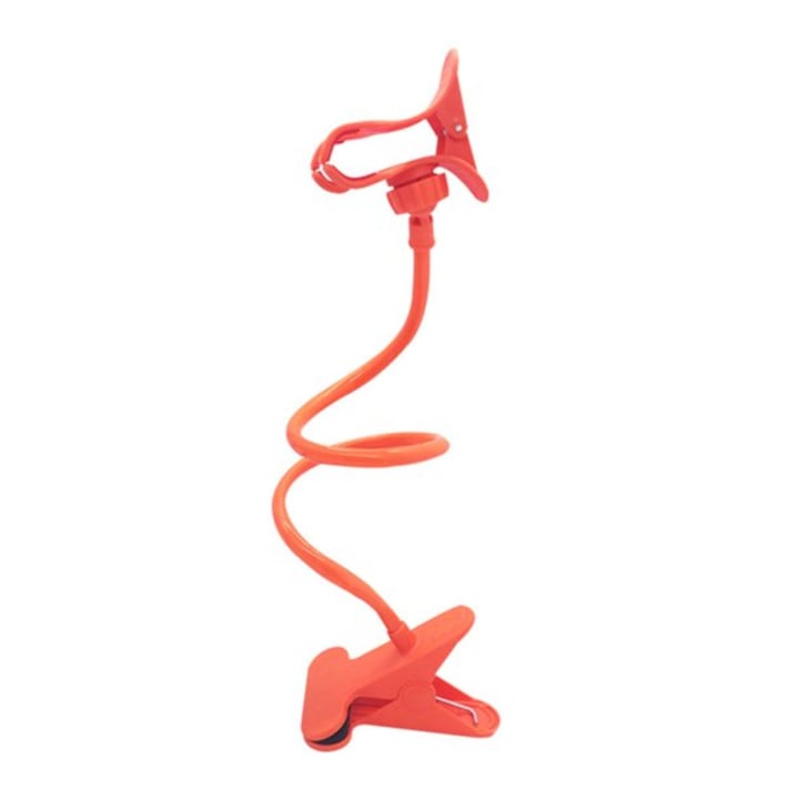 MaffStuff® универсална гъвкава опора с 65 cm дълго рамо и въртяща се на 360° скоба, за всички устройства с максимална ширина 9,5 cm, оранжева