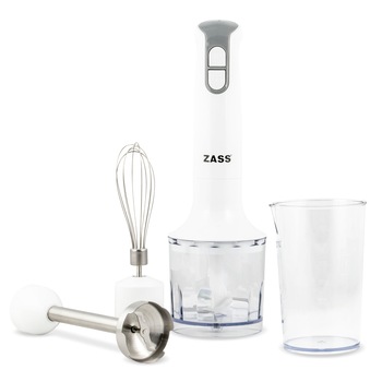 Mixer vertical Zass ZHB 07, 600 W, 0.6 l, 2 viteze, Alb Mixer vertical Zass ZHB 07, 600 W, 0.6 l, 2 viteze, Alb