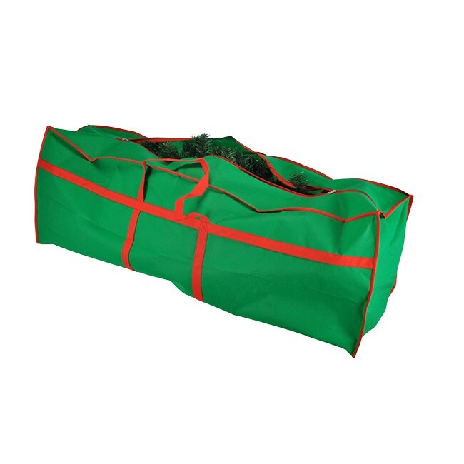 Husa pentru brad artificial 150-210 cm, Haushalt International, Verde/Rosu 120 X 25 X 43 cm