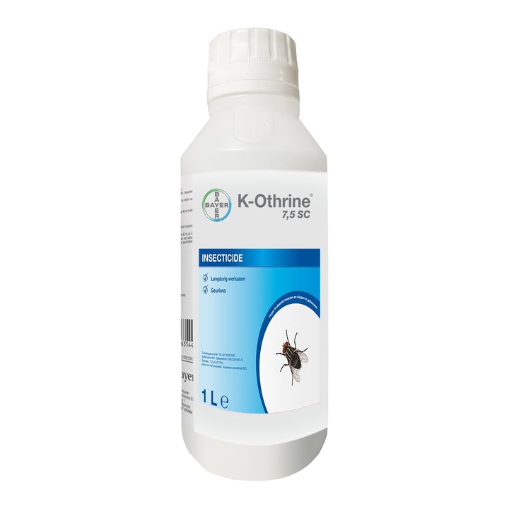 Insecticid profesional K-OTHRINE SC 7.5 FLOW anti gandaci, purici, muste, tantari 1 L