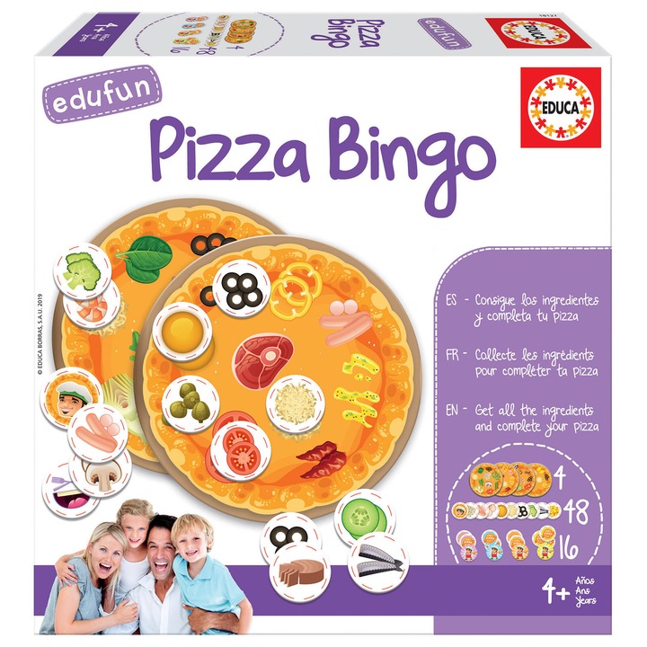 Puzzle Educa, Pizza de bingo, 24M +