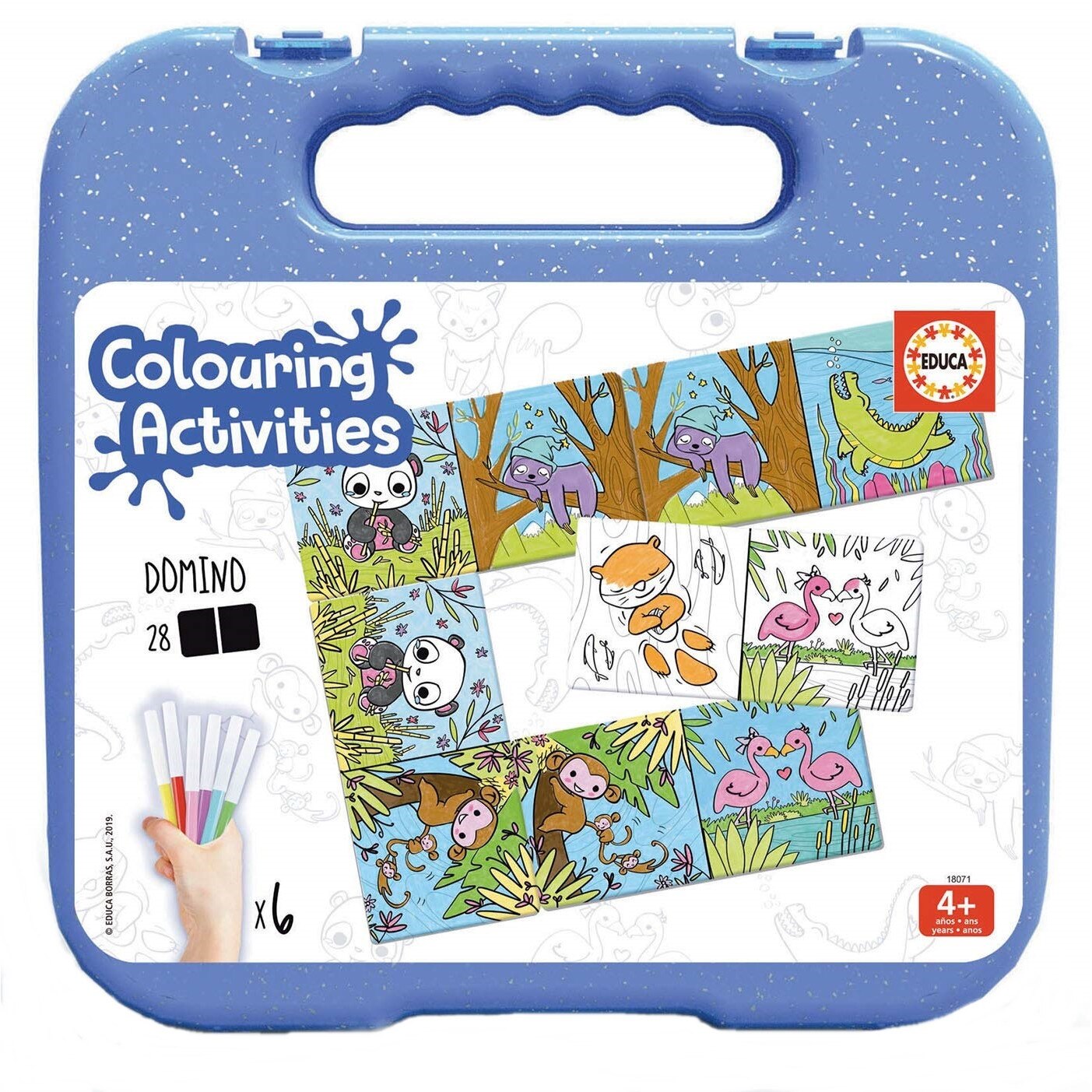 Puzzle Educa, Viata subacvatica - puzzle de colorat, 50 de piese