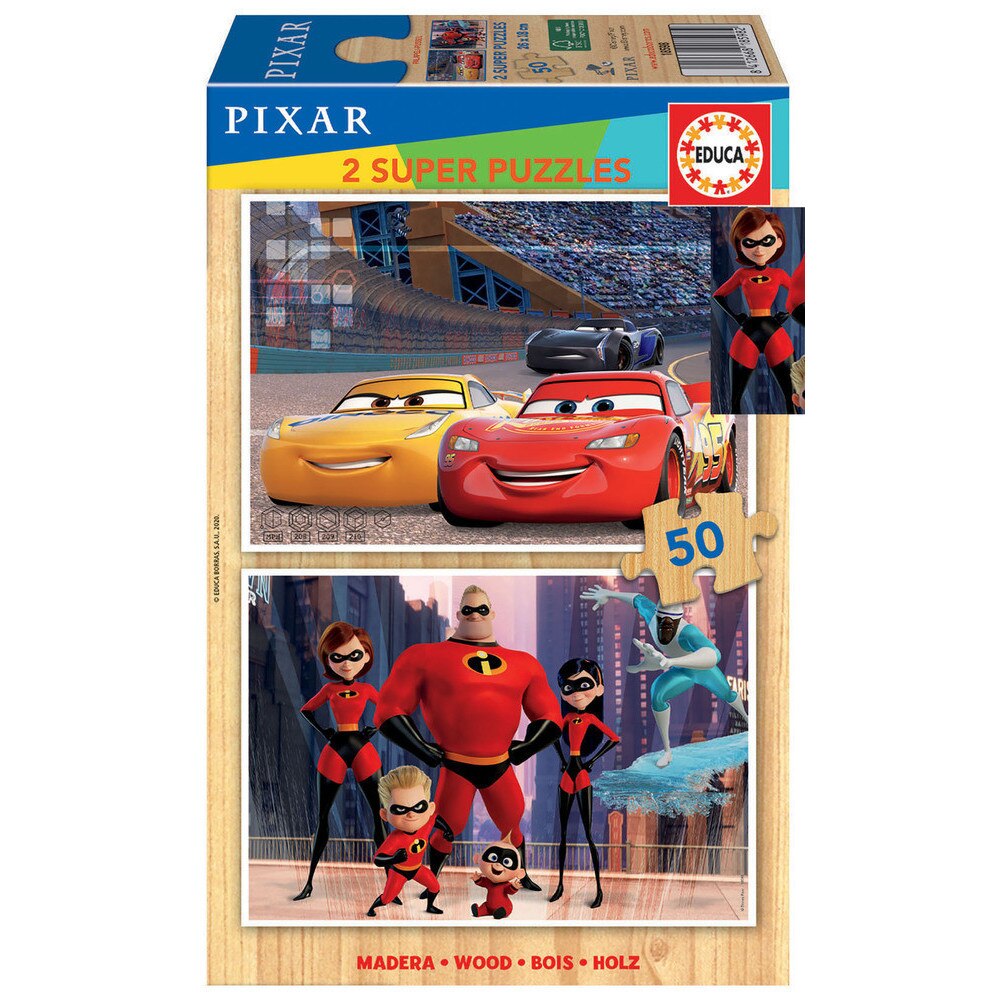 Puzzle Educa, Pixar, 2x50 piese