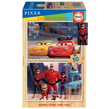Puzzle Educa, Pixar, 2x50 piese Puzzle Educa, Pixar, 2x50 piese