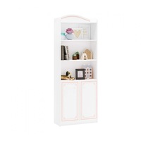 Biblioteca pentru camera fetelor, Colectia Selena Pink, Alb, 33x70x187cm
