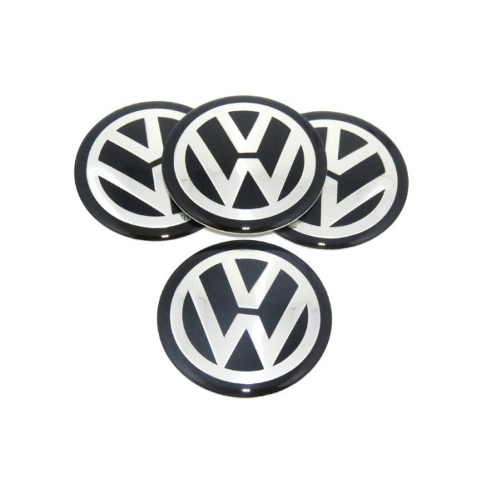 Carelessness pastel mechanism Set 4 embleme stickere abtibild Volkswagen din tabla (aluminiu) autoadezive  pentru capace roti - eMAG.ro