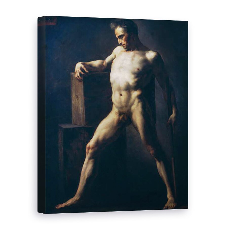 Tablou canvas - Theodore Gericault - Studiul unui om, 75 x 100 cm