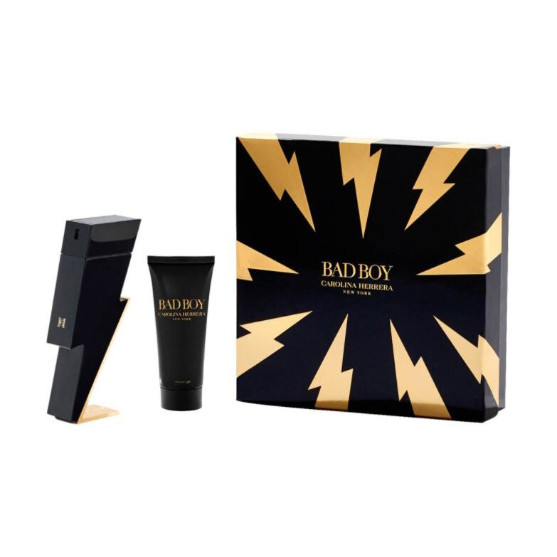 Set Carolina Herrera, Bad Boy, Barbati: Apa de Toaleta, 100 ml + Gel de dus, 100 ml
