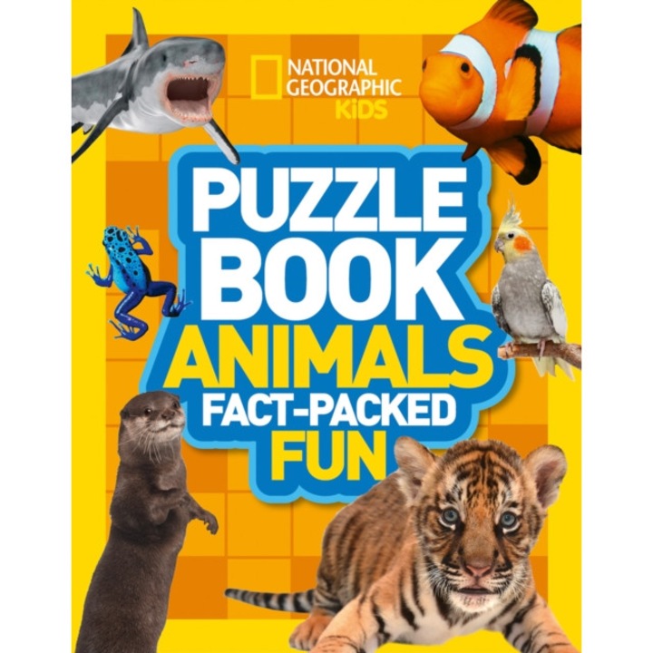 Puzzle Book Animals Brain-Tickling Quizzes, Sudokus, Crosswords and Wordsearches, National Geographic Kids