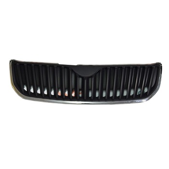 Grila radiator Skoda Superb, 06.2008-06.2013, 3T0853668A, 692605, culoare negru, cu ornament cromat Grila radiator Skoda Superb, 06.2008-06.2013, 3T0853668A, 692605, culoare negru, cu ornament cromat
