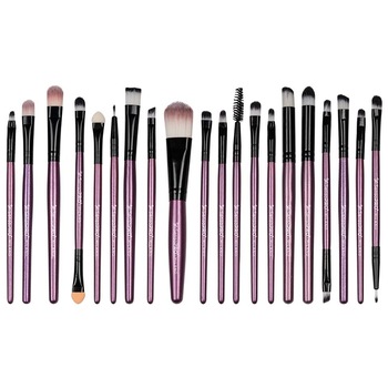 Set 20 pensule machiaj Mauve Brushes, Husa depozitare inclusa Set 20 pensule machiaj Mauve Brushes, Husa depozitare inclusa